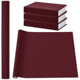 PerKoop Book Cloth for Book Binding 40 x 16 Inch Fabric Surface Paper Backed Bookcover Archival European Durable Strong Bookbinding Supplies Cover Books Album Scrapbooking (Dark Red,Suede Fabric)